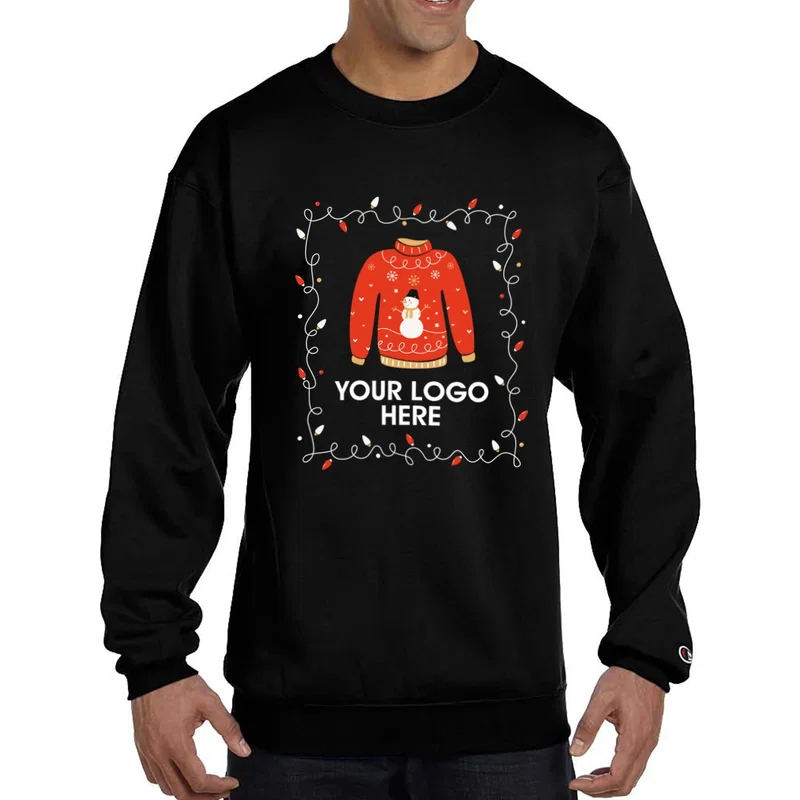 Champion® Double Dry Eco® Crewneck "Ugly Sweater" Sweatshirt — view 8