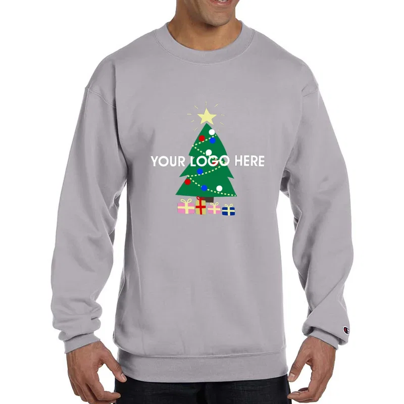 Champion® Double Dry Eco® Crewneck "Ugly Sweater" Sweatshirt — view 9