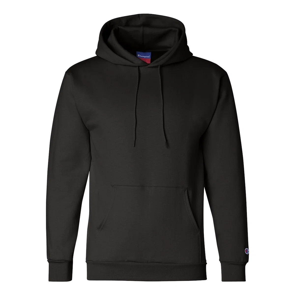 Pullover hoodie shown flat from the front