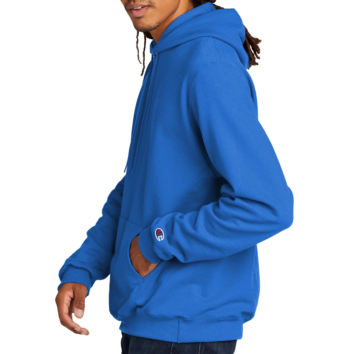 Front pouch pocket across the lower body