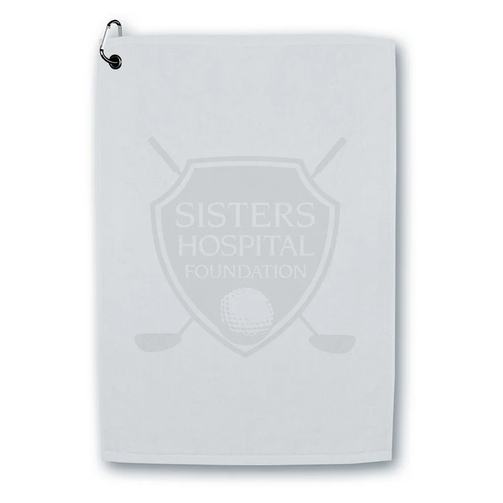Customized Champions Golf Towel — White — view 3