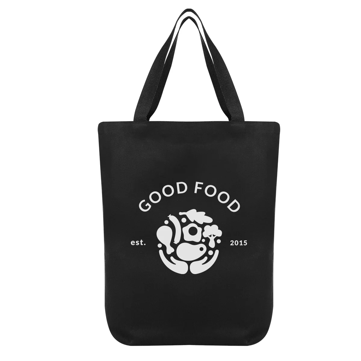 Cotton tote bag with sturdy shoulder-length handles