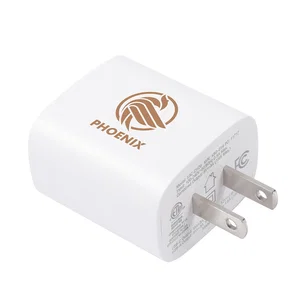 Channel 20W 2- Port PD Wall Charger with Dual Outputs