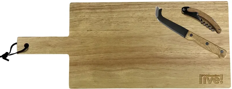 Personalized Charcuterie, Wine, & Cheese Board Set with Handle โ view 1