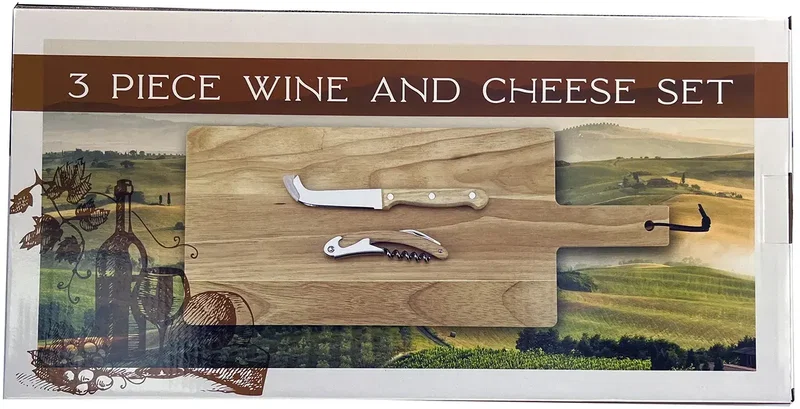 Personalized Charcuterie, Wine, & Cheese Board Set with Handle — view 2