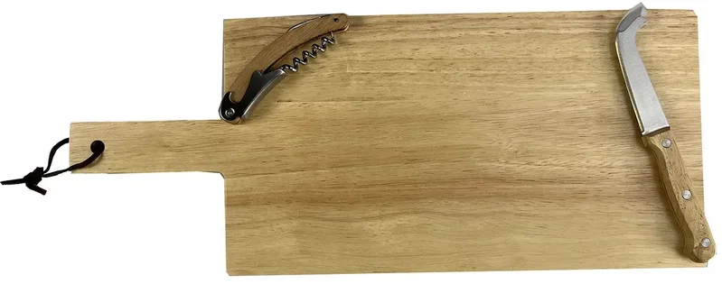 Personalized Charcuterie, Wine, & Cheese Board Set with Handle — view 3