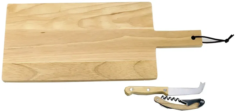 Personalized Charcuterie, Wine, & Cheese Board Set with Handle — view 4