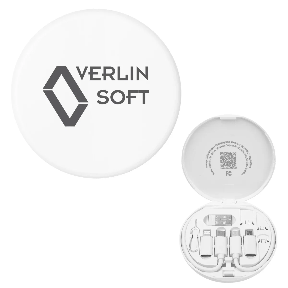 Adapters laid out beside the circular holder