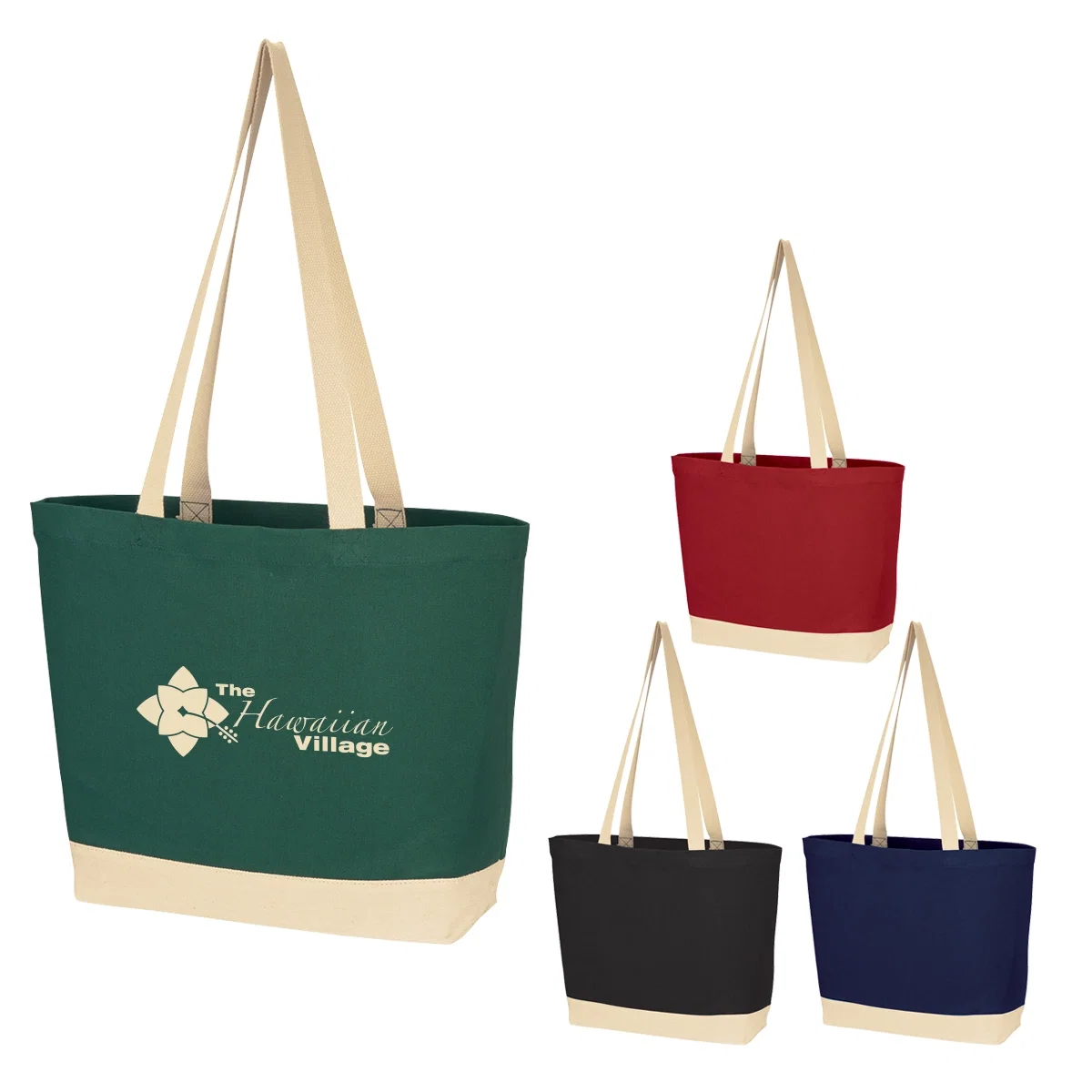 Flat-lay of the empty bag on a plain surface