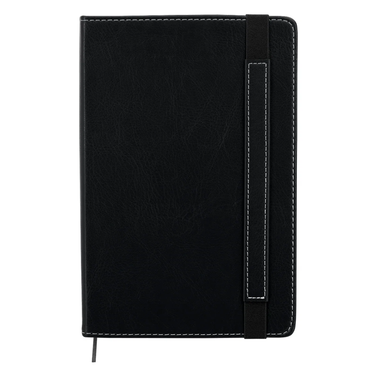 Top-down view of the closed notebook