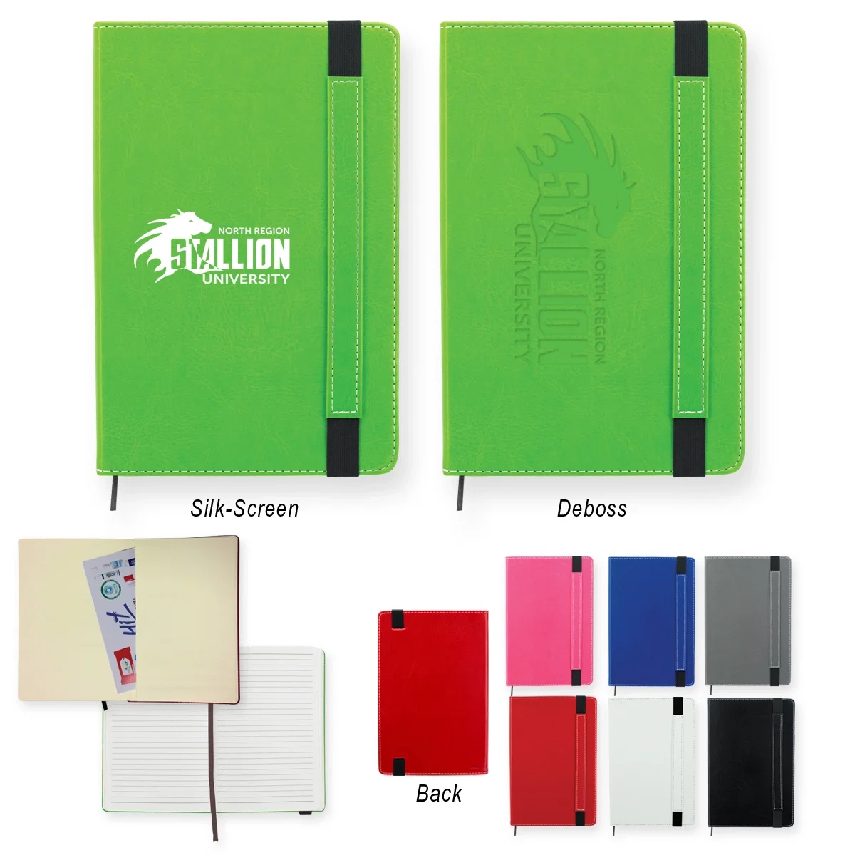 White gift box that holds the journal inside