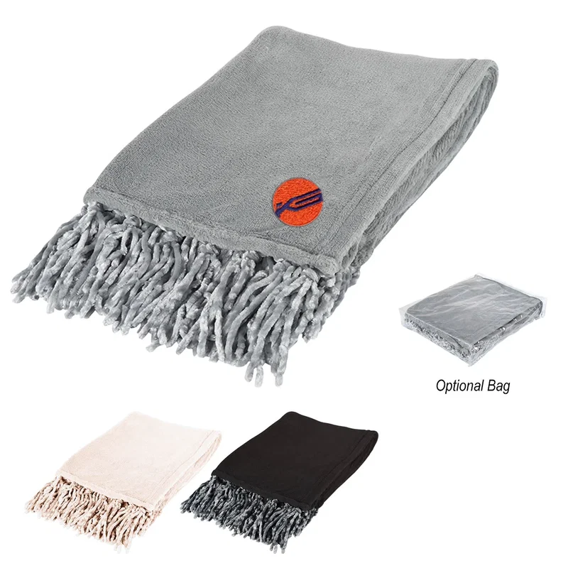 Folded stack showing the thickness of this blanket