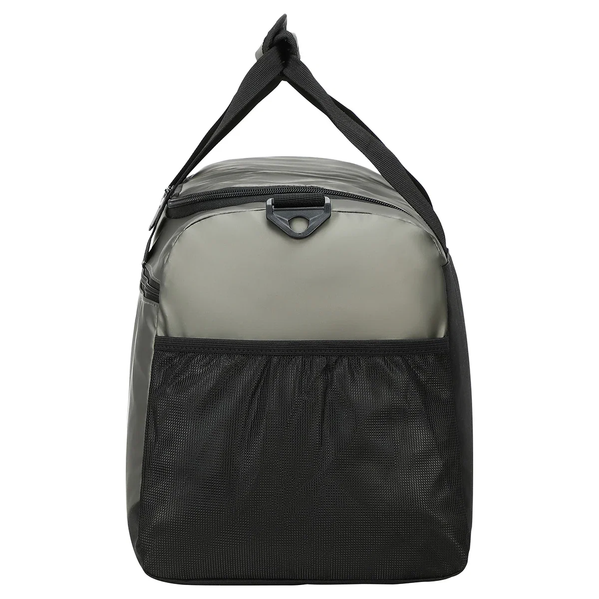 Chateau Leatherette Duffel carried over the shoulder, lifestyle shot