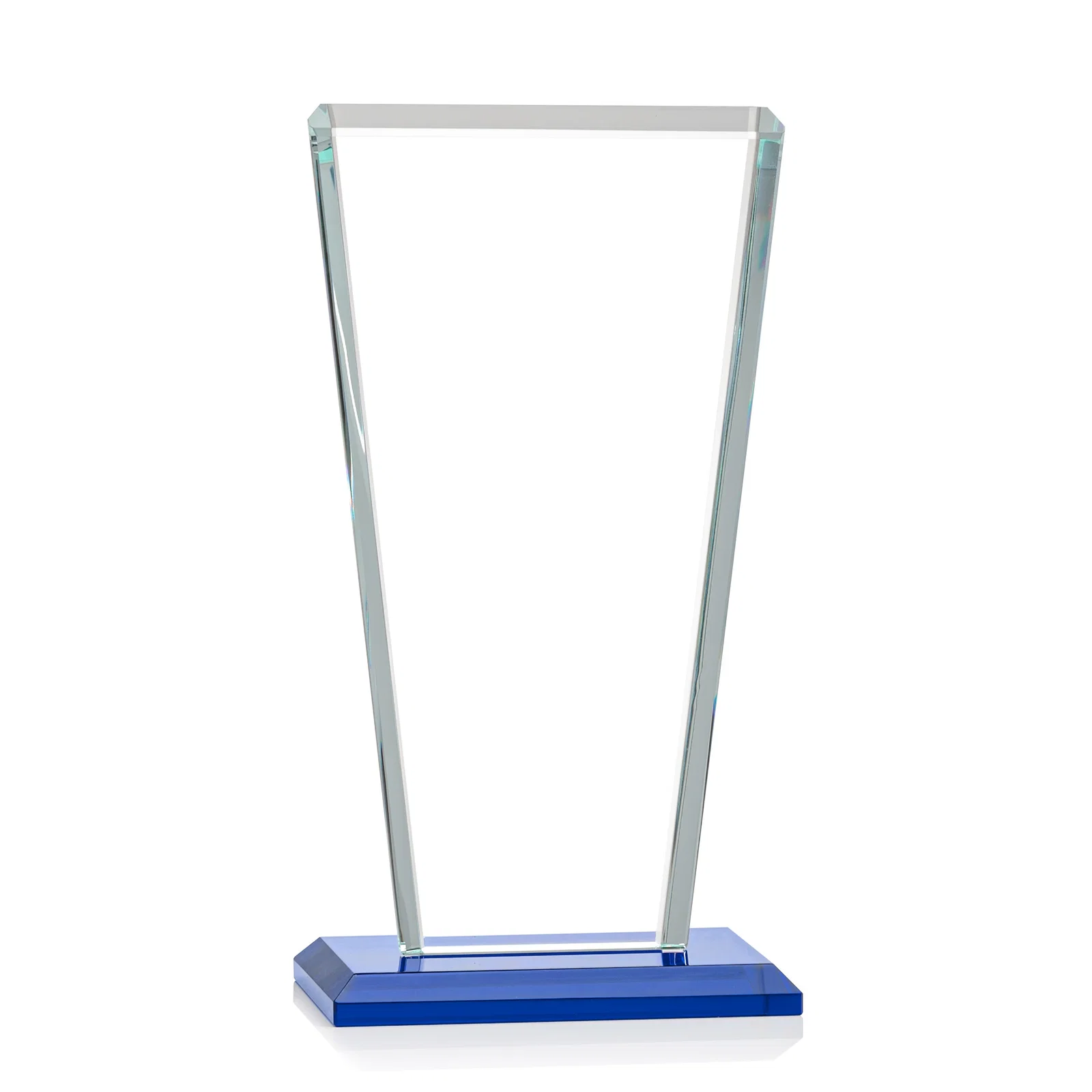 Custom Starfire Crystal Award on Rosewood Base, Full-Color Print Option, with your logo for dealer and partner awards