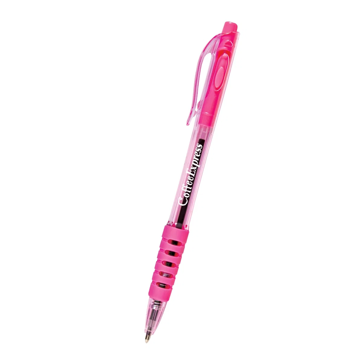 Writing tip extended and ready for black ink notes