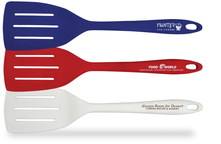 Chef's Special Silicone Spatula. Heat-resistant silicone spatula for flipping pancakes and burgers on the grill