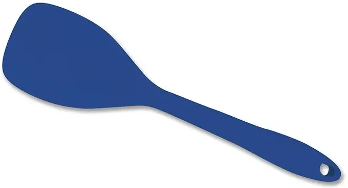 Chef's Special Silicone Square Spoon. Silicone square-head cooking spoon for reaching pan corners, view 4