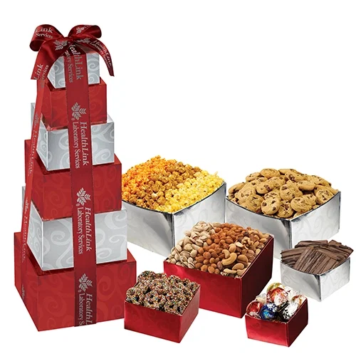 Chic Gift Tower Set (Navy / Silver) — view 4