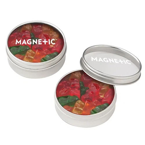 Chic Round Window Tin Storage Jar — view 3