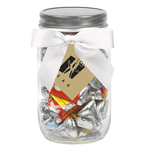 Chic Satin Bow Glass Mason Jar (16 oz) — view 2