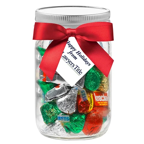Chic Satin Bow Glass Mason Jar (16 oz) — view 3