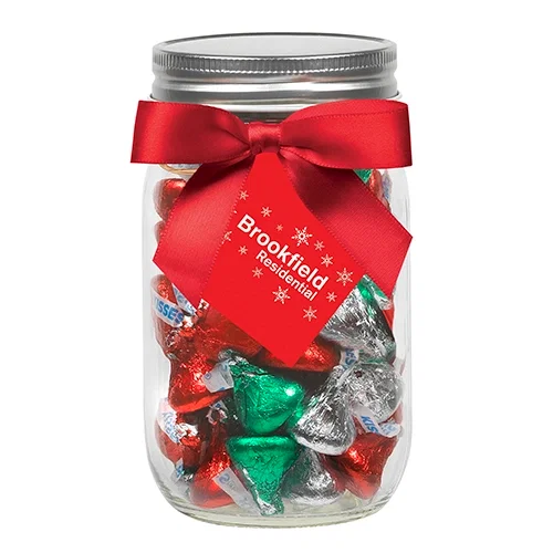 Chic Satin Bow Glass Mason Jar (16 oz) — view 4