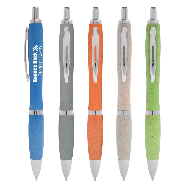 Five color options of this pen shown together