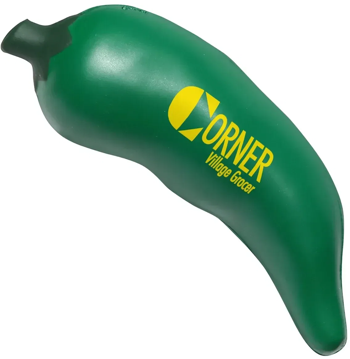 Promotional Chili Pepper Stress Reliever close-up, logo-ready red pepper squeeze toy for a quick tension break