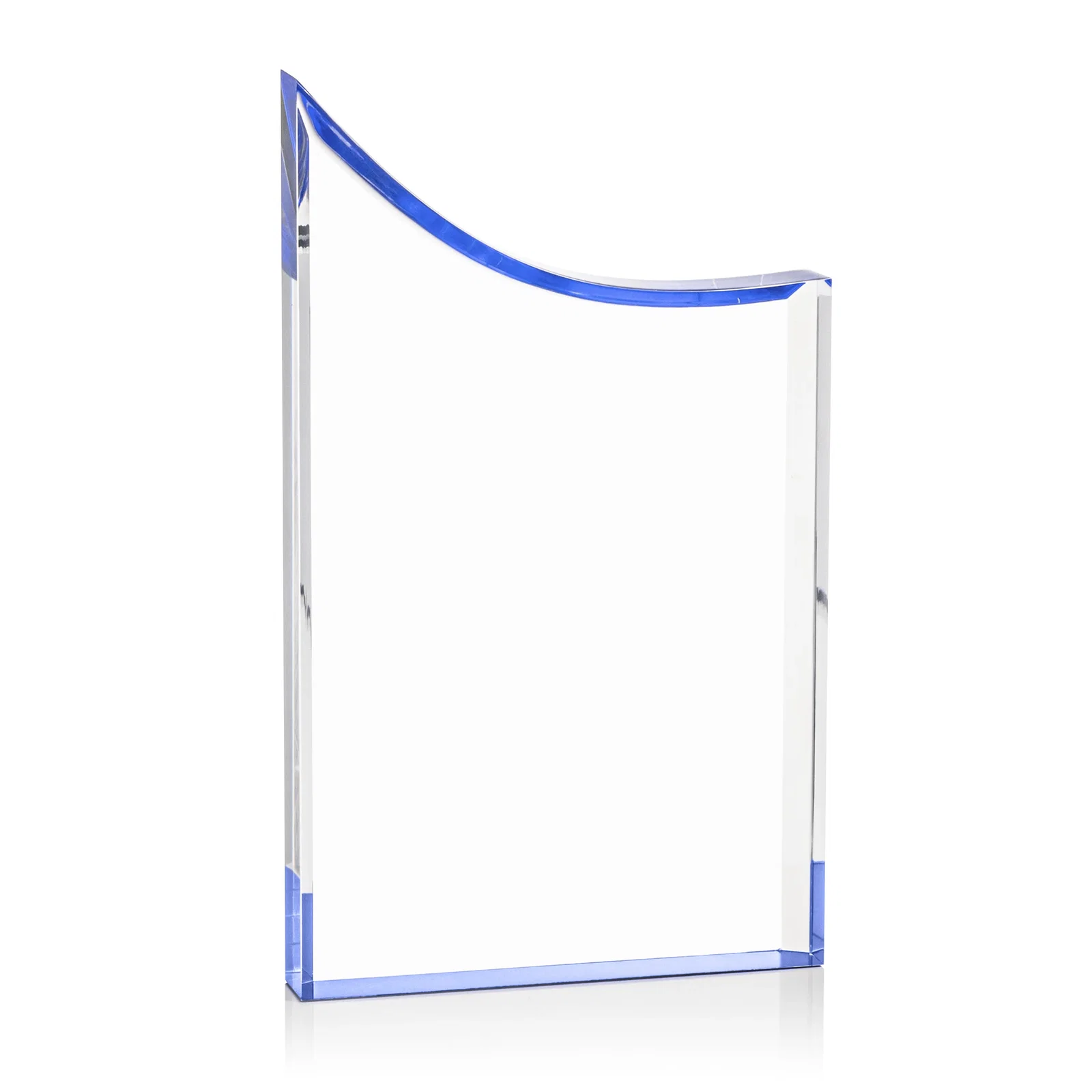 Promotional Curved Acrylic Award with Black Background Panel for graduation ceremonies