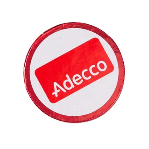 Chocolate Coin with Full-Color Custom Label — view 3