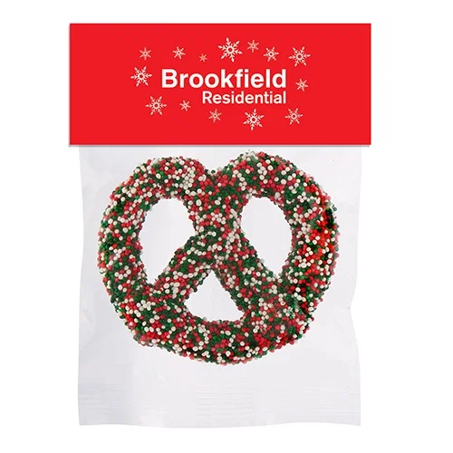 Chocolate Pretzel Knots in Header Bag — view 4