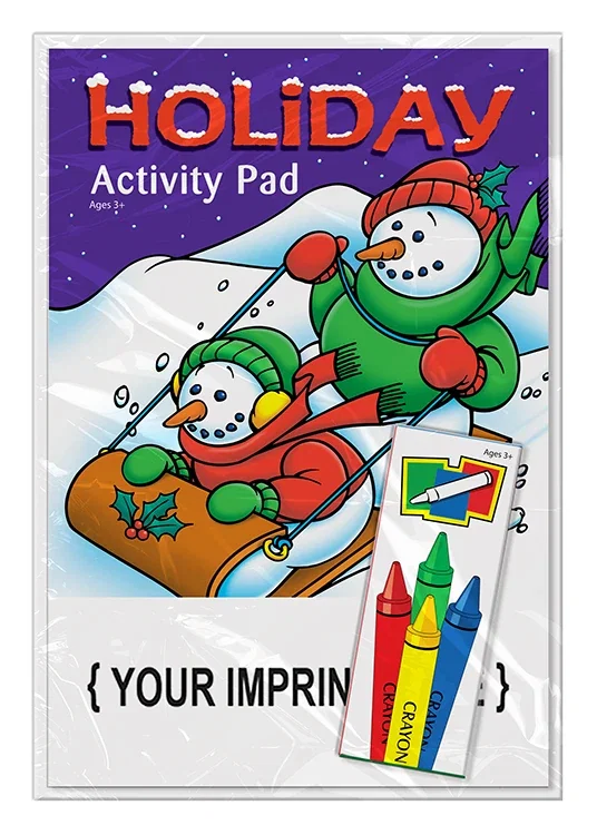 Christmas Holiday Kids Activity Pad - Fun Learning Activity Set