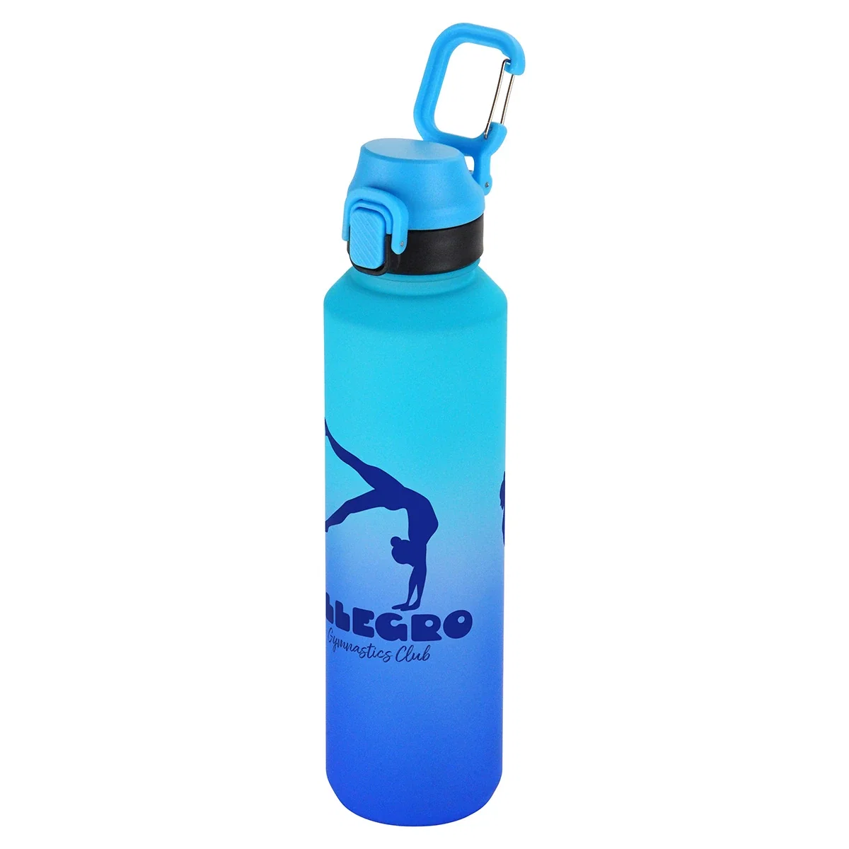 Chroma 27 oz Tritan gradient water bottle with custom logo, gradient finish front view