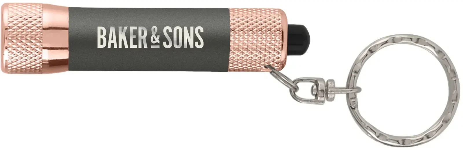 Chroma Softy Rose Gold Metallic - LED Flashlight with Keyring — view 2