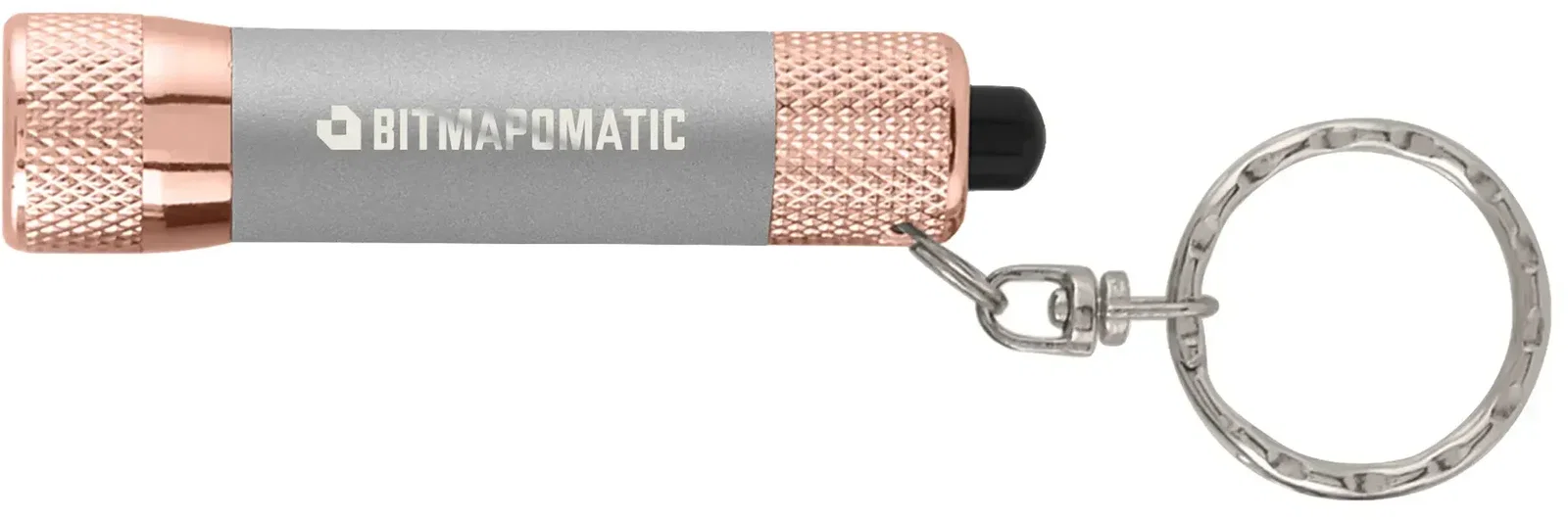 Chroma Softy Rose Gold Metallic - LED Flashlight with Keyring — view 4