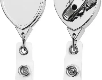 Custom Chrome Heart Badge Reel — view 2