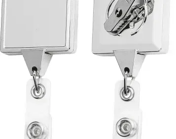 Personalized Chrome Badge Reel — view 2