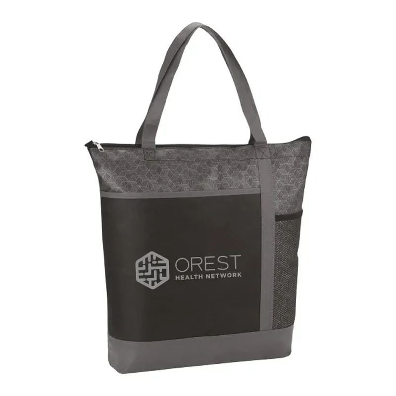 Chrome Non-Woven Zipper Convention Tote — view 6