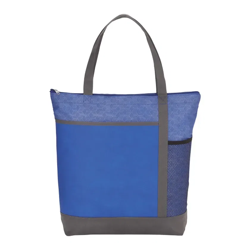Chrome Non-Woven Zipper Convention Tote — view 8