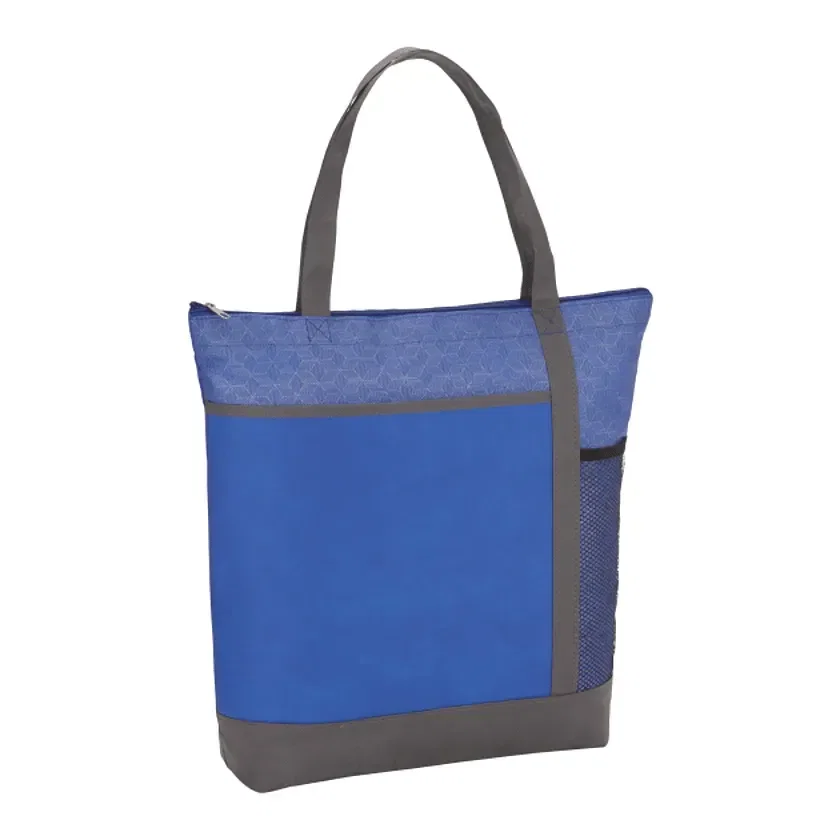 Chrome Non-Woven Zipper Convention Tote — view 9