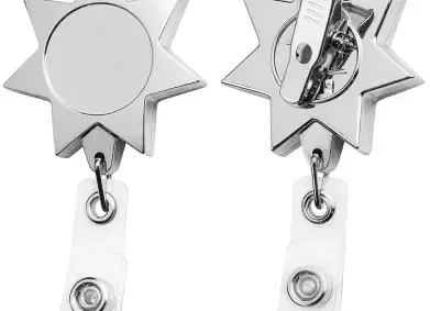 Personalized Chrome Star Badge Reel — view 2
