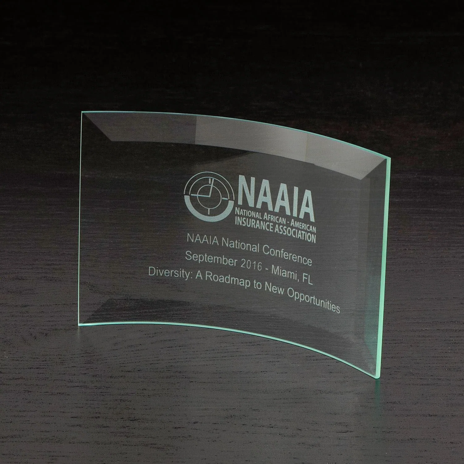 Chronicle X-Small Jade Glass Award — Clear — view 2