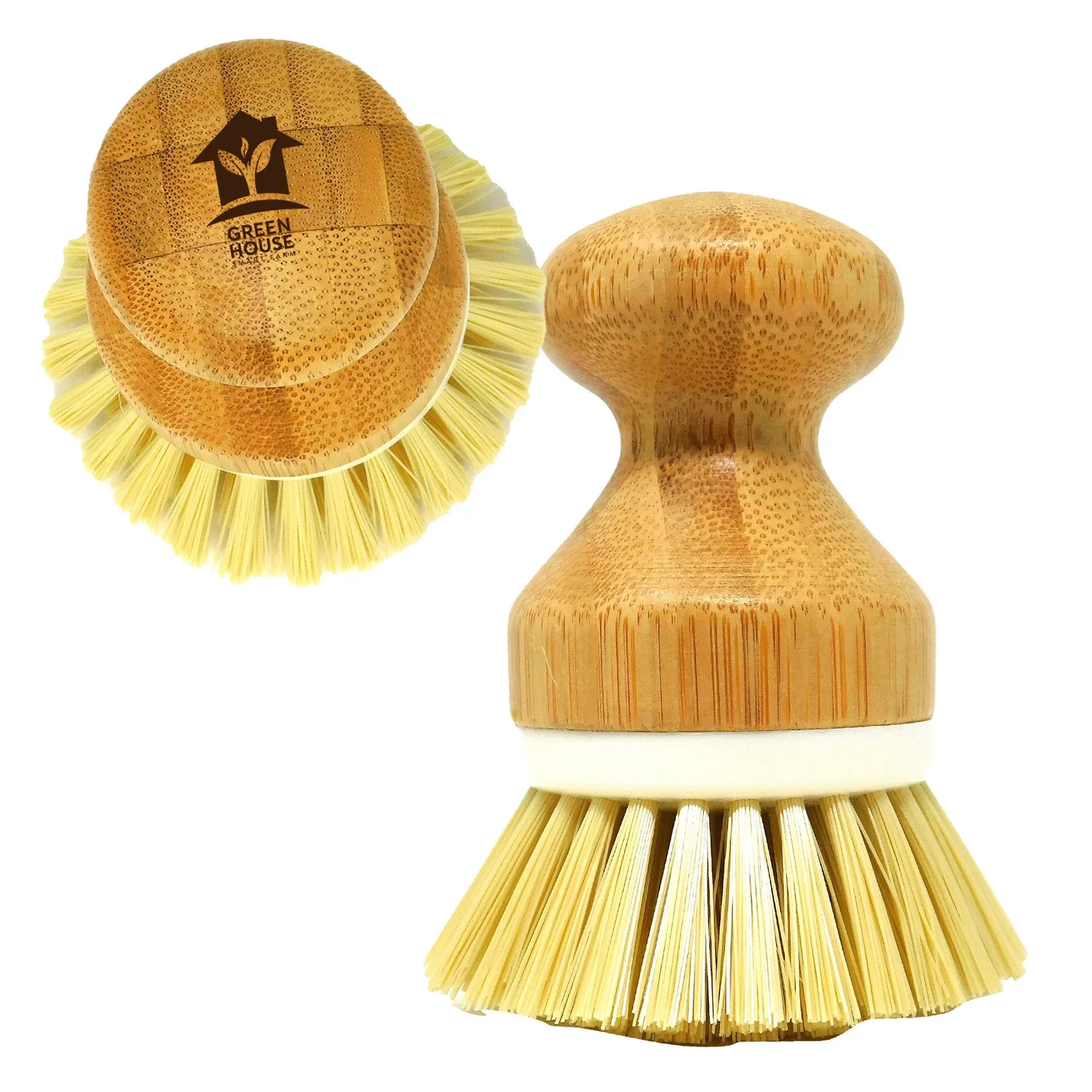 Bamboo Vegetable and Dish Cleaning Kitchen Brush