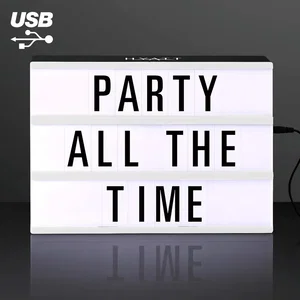 Cinema Light Box Mini Marquee, USB Powered LED Sign