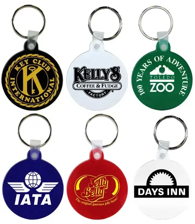Promotional Circle Key Fob — view 1