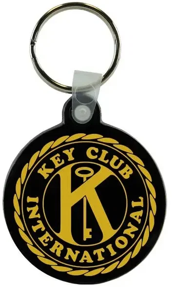 Promotional Circle Key Fob — view 3