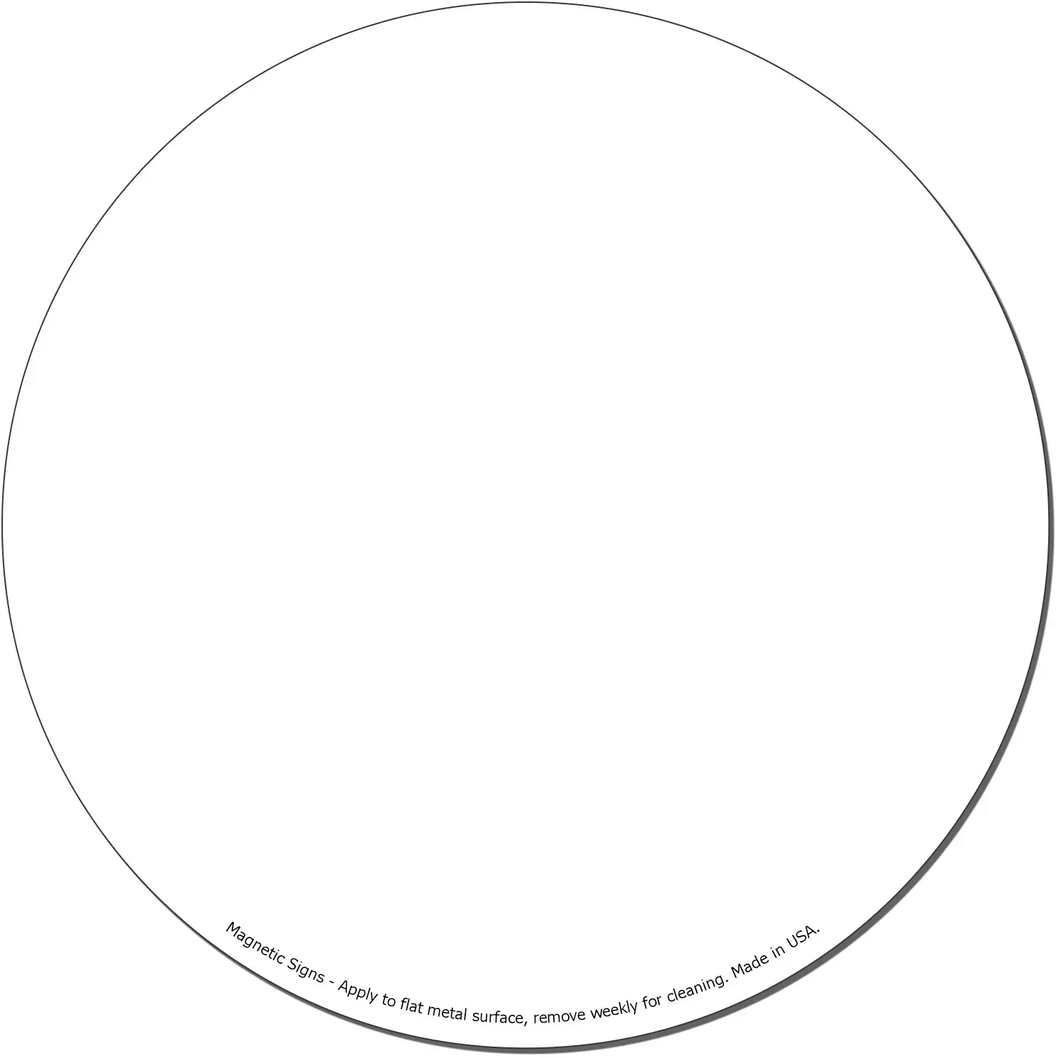 Branded Circle Magnetic Car Signs — view 2