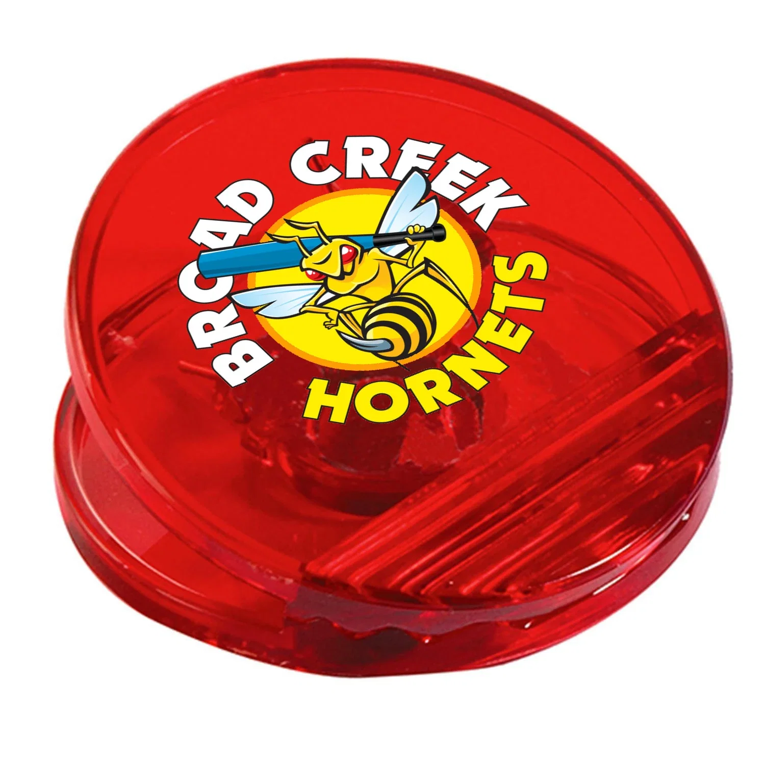 Circle Power Clip — Translucent Red — view 2
