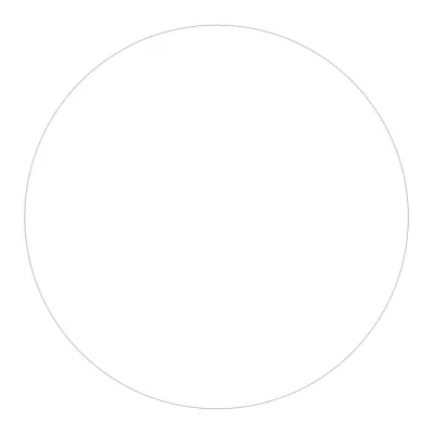 Round decal applied to a container as a seal