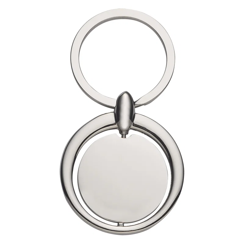 Circular Metal Key Tag — view 2